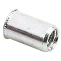 POP Galvanised Stainless Steel Threaded Insert M5 Size 7.8 mm Flange Diameter 7.2 mm Depth 12 mm 623-5527