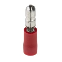 RS PRO Insulated Red Crimp Bullet Connector 22 AWG to 16 AWG 4 mm Bullet Diameter Male 624-1342