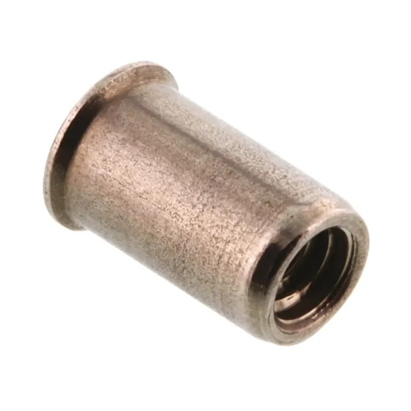 POP Galvanised Clear Passivated Stainless Steel Threaded Insert M4 Size 7 mm Flange Diameter 6 mm Fixing Hole Depth 623-5555