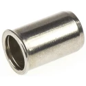 POP Plain Stainless Steel Threaded Insert M6, 9.8mm Flange Diameter, 9mm Fixing Hole Diameter, 14.3mm Depth 623-5577