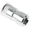 POP Passivated Zinc Plated Stainless Steel Threaded Insert M3 5.36 mm Flange Diameter 9.4 mm Depth 623-5599