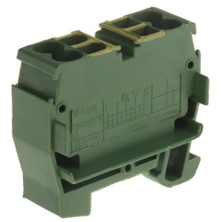 Entrelec DIN Rail Terminal Block 600V 15A 2.5mm² Spring Connection 1-Level 4-Positions Clamp 1SNA290219R1200