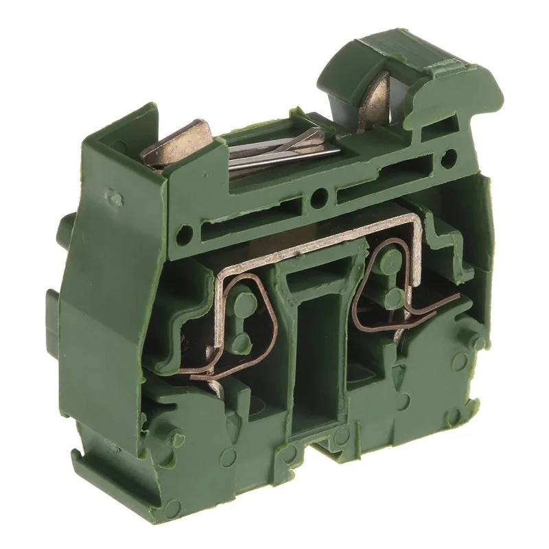Entrelec DIN Rail Terminal Block 600V 15A 2.5mm² Spring Connection 1-Level 4-Positions Clamp 1SNA290219R1200