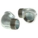 Georg Fischer Galvanised Malleable Iron Fitting 90° Elbow Male BSP 1-1/2 in to Female BSP 1-1/2 in 770092208