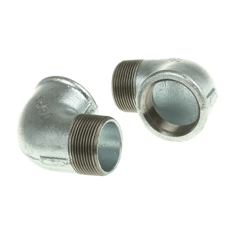 Georg Fischer Galvanised Malleable Iron Fitting 90° Elbow Male BSP 1-1/2 in to Female BSP 1-1/2 in 770092208