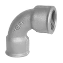 Georg Fischer Galvanised Malleable Iron Fitting 90° Elbow Female BSP 2 in to Female BSP 2 in 770012209