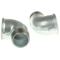 Georg Fischer Galvanised Malleable Iron Fitting 90° Elbow Male BSP 1-1/2 in to Female BSP 1-1/2 in 770092208