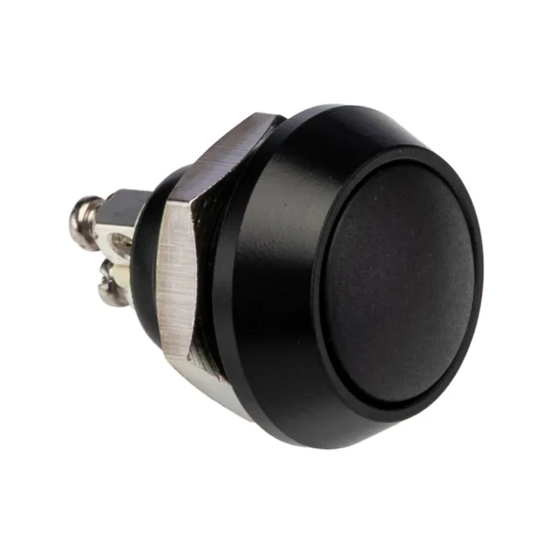 Bulgin Push Button Switch Momentary Panel Mount SPST 12 mm Cutout IP67 Silver Alloy Contacts MMP0120
