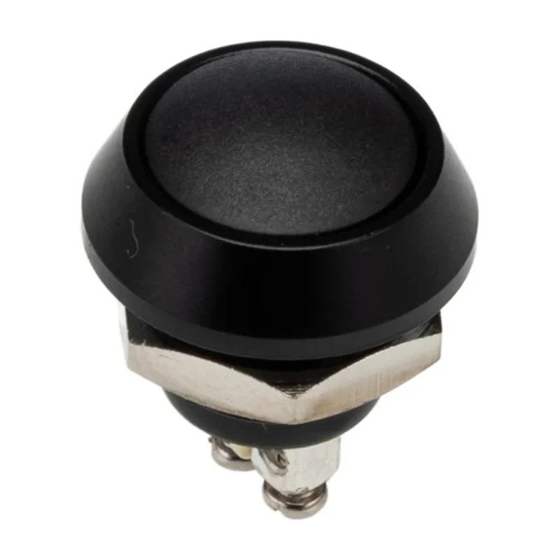 Bulgin Push Button Switch Momentary Panel Mount SPST 12 mm Cutout IP67 Silver Alloy Contacts MMP0120