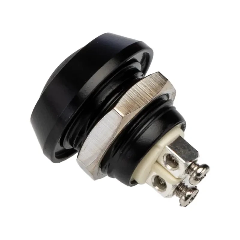 Bulgin Push Button Switch Momentary Panel Mount SPST 12 mm Cutout IP67 Silver Alloy Contacts MMP0120