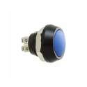 Bulgin Series Push Button Switch, Momentary, Panel Mount, 12 mm Cutout, SPST, Screw Terminal, IP67, Blue, Green MAV0120