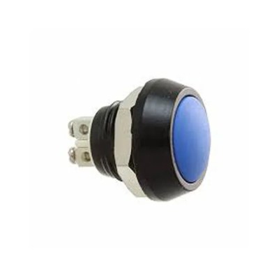 Bulgin Series Push Button Switch, Momentary, Panel Mount, 12 mm Cutout, SPST, Screw Terminal, IP67, Blue, Green MAV0120