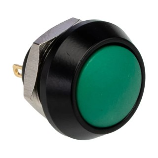 Bulgin Push Button Switch Momentary Panel Mount 12 mm Cutout SPST, Amber Blue Green Orange Red Yellow MMP0120