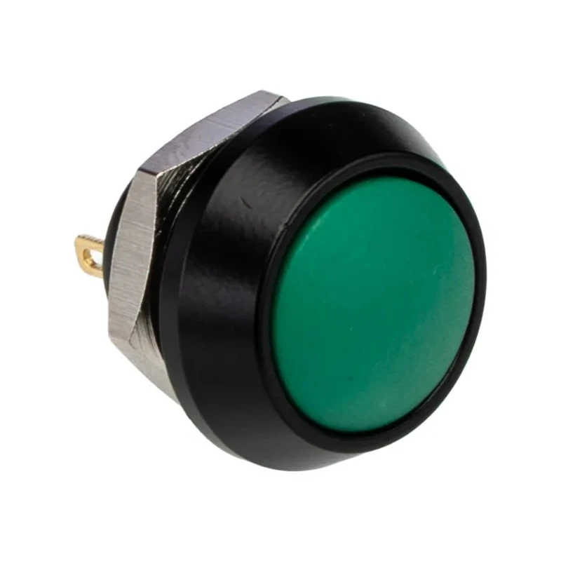 Bulgin Push Button Switch Momentary Panel Mount 12 mm Cutout SPST, Amber Blue Green Orange Red Yellow MMP0120