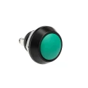 Bulgin Push Button Switch Momentary Panel Mount 12 mm Cutout SPST Green LED IP67 36 V dc 36 V ac MMP0120