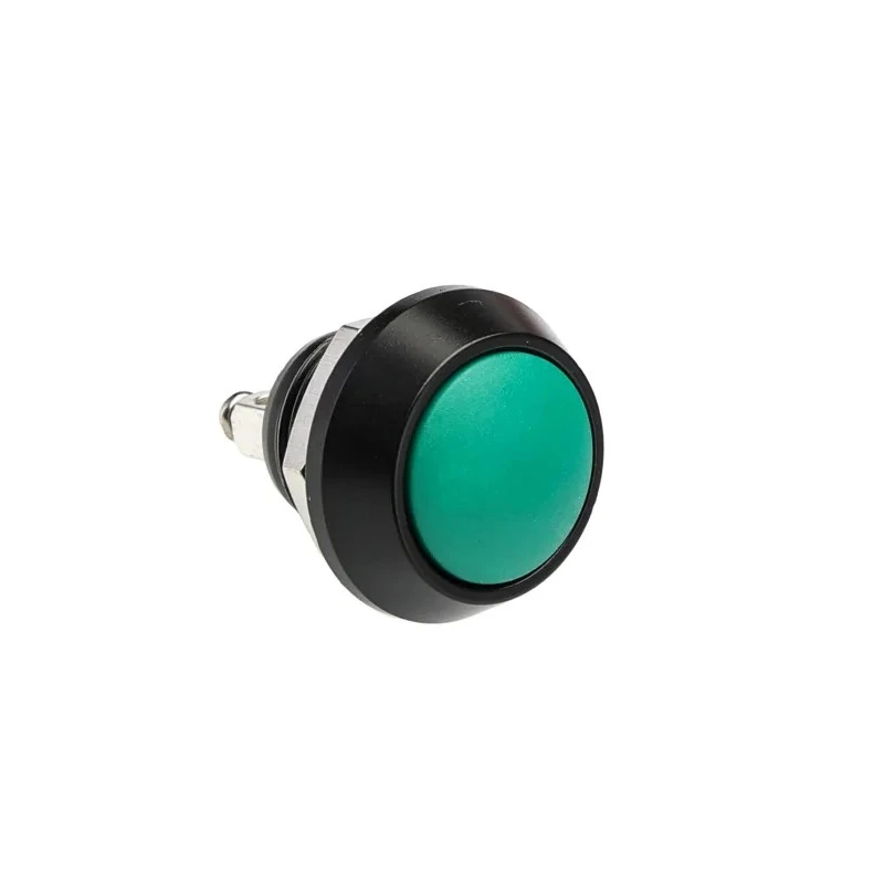 Bulgin Push Button Switch Momentary Panel Mount 12 mm Cutout SPST Green LED IP67 36 V dc 36 V ac MMP0120