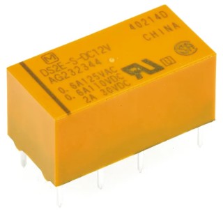 Panasonic PCB Signal Relay 12V DC Coil 3A DPDT DS2E-S-DC 12V