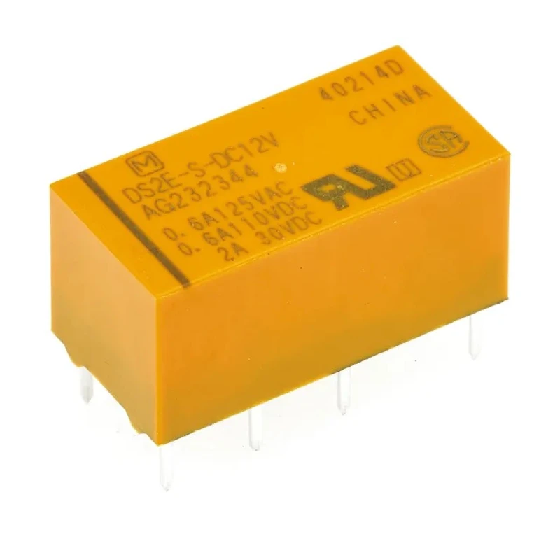 Panasonic PCB Signal Relay 12V DC Coil 3A DPDT DS2E-S-DC 12V