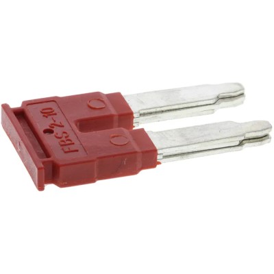 Phoenix Contact Copper Jumper Bar for DIN Rail Terminal Blocks, Red, FBS2-10
