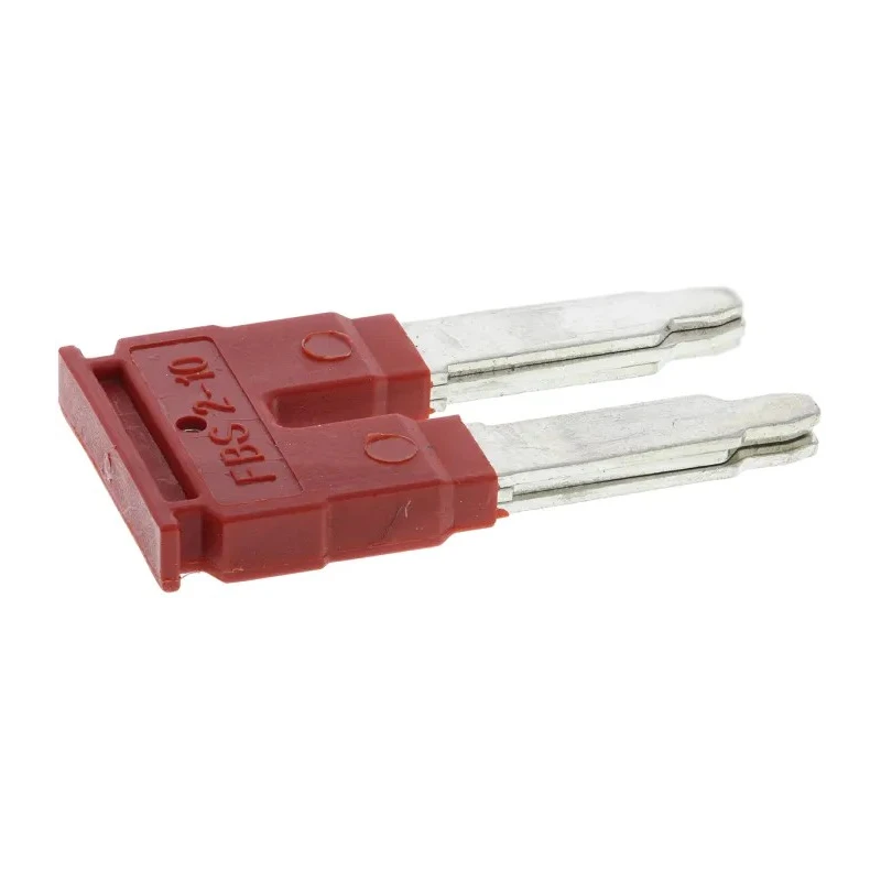 Phoenix Contact Copper Jumper Bar for DIN Rail Terminal Blocks, Red, FBS2-10