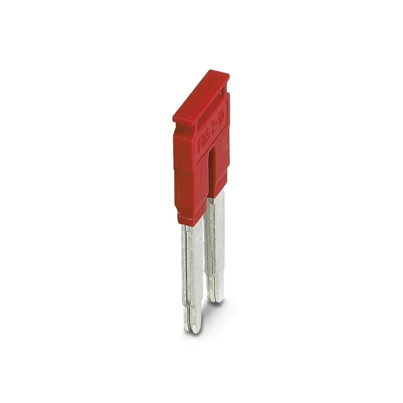 Phoenix Contact Copper Jumper Bar for DIN Rail Terminal Blocks, Red, FBS2-10