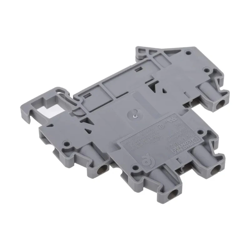 Phoenix Contact Double Level Terminal Block UTTB 2.5 Series 500V 24A Screw Termination Grey 3044636
