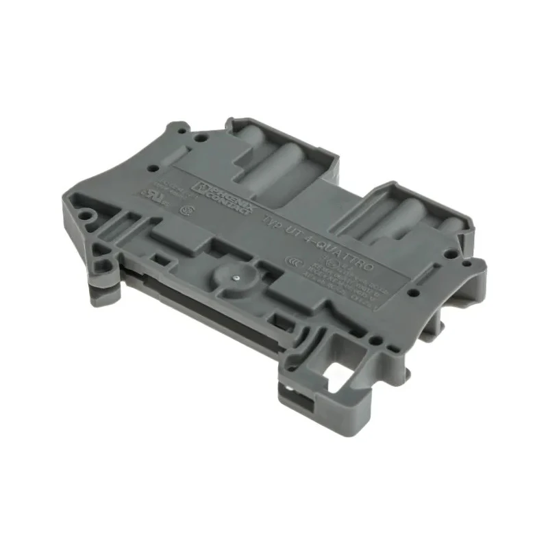 Phoenix Contact UT 4 - QUATTRO Series Grey Feed Through Terminal Block 1-Level Screw Termination 500V 32A ATEX IECEx 3044571