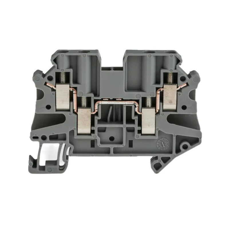 Phoenix Contact UT 4 - QUATTRO Series Grey Feed Through Terminal Block 1-Level Screw Termination 500V 32A ATEX IECEx 3044571