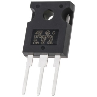 STMicroelectronics Schottky Diode 170 V 80 A 3-Pin TO-247 STPS80170CW