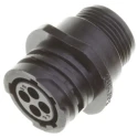 TE Connectivity Circular Connector 4 Contacts Cable Mount Socket Female, Standard CPC Series 206430-2