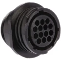 TE Connectivity Circular Connector Standard Size 14 Contacts Female Socket Cable Mount 250V 13A Thermoplastic 206043-3
