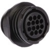 TE Connectivity Circular Connector Standard Size 14 Contacts Female Socket Cable Mount 250V 13A Thermoplastic 206043-3