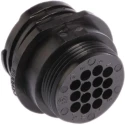 TE Connectivity Circular Connector Standard Size 14 Contacts Female Socket Cable Mount 250V 13A Thermoplastic 206043-3