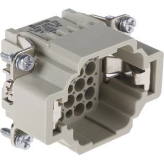 HARTING Heavy Duty Power Connector Module, 10A Current Rating, 24 Contacts, HAN DD Series Male, 250V Cable Mount 09160243001