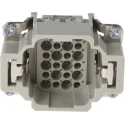 HARTING Heavy Duty Power Connector Module, 10A Current Rating, 24 Contacts, HAN DD Series Male, 250V Cable Mount 09160243001