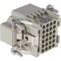 HARTING Heavy Duty Power Connector Module, 10A Current Rating, 24 Contacts, HAN DD Series Male, 250V Cable Mount 09160243001