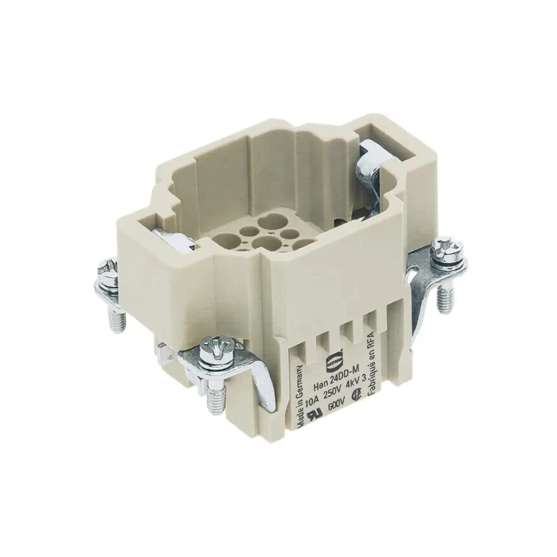 HARTING Heavy Duty Power Connector Module, 10A Current Rating, 24 Contacts, HAN DD Series Male, 250V Cable Mount 09160243001