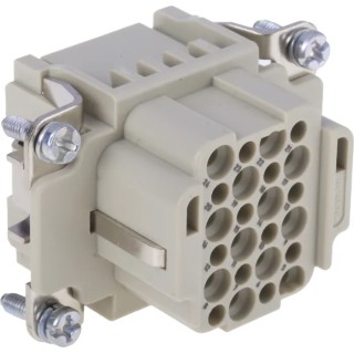 HARTING Heavy Duty Power Connector Insert Female 24 Contacts 10A 250V HAN DD Series 09160243101