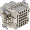 HARTING Heavy Duty Power Connector Insert Female 24 Contacts 10A 250V HAN DD Series 09160243101