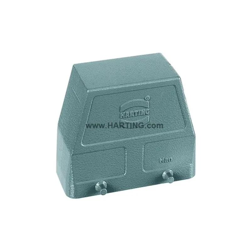 HARTING Han B Range Heavy Duty Power Connector Hood 2 Lever Side Entry Die Cast Aluminium IP65 10B 09300100523