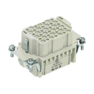 HARTING Heavy Duty Power Connector Insert 10A 250V HAN DD Series Female 42 Contacts 09160423101