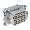 HARTING Heavy Duty Power Connector Insert 10A 250V HAN DD Series Female 42 Contacts 09160423101