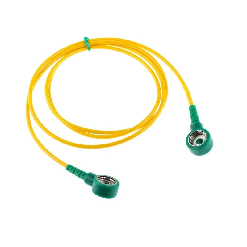 RS PRO ESD Grounding Cord 1m with 10 mm Studs, EN 61340-5-1 Compliant 129-4969