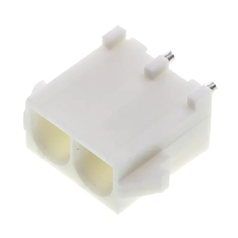 TE Connectivity Universal MATE-N-LOK Series Straight Through Hole PCB Header 2 Contacts 6.35 mm Pitch 1 Row 350786-1