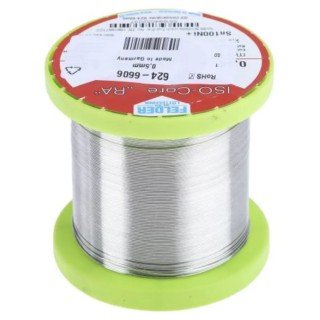 Felder Lottechnik Lead Free Solder Wire 0.5 mm Diameter, Rosin Based Flux, 227°C Melting Point 551894052037
