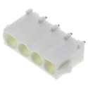 TE Connectivity Universal MATE-N-LOK Series Straight Through Hole PCB Header, 4 Contacts, 6.35 mm Pitch, 1 Row 350792-1