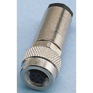 binder Circular Connector 7 Contacts Cable M9 Connector Socket Female Metal Housing IP67 125V 1A 712 Series 