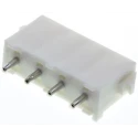 TE Connectivity Universal MATE-N-LOK Series Straight Through Hole PCB Header, 4 Contacts, 6.35 mm Pitch, 1 Row 350792-1