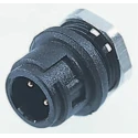 binder Circular Connector 3 Contacts Panel Mount Subminiature Plug Male IP40 710 Series 09-0977-00-03