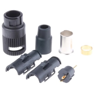 binder Circular Connector, 2 Contacts, Cable Mount, Subminiature Size, Plug Male, IP40 Protection, 125V, 4A 99-0971-102-02